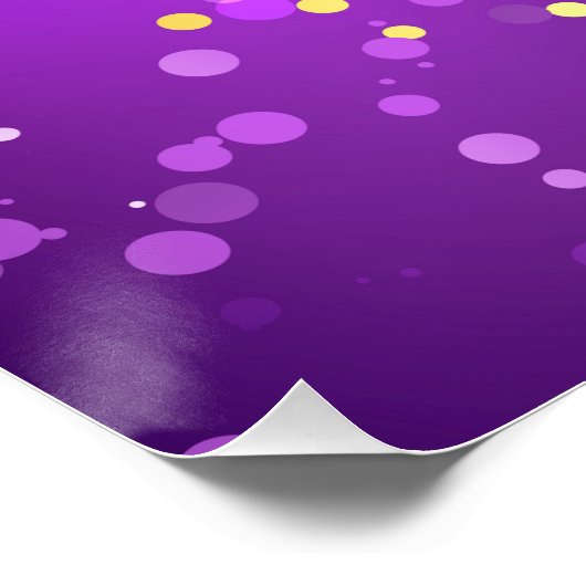 Mardi Gras Lila Hintergrund Poster (Ecke)