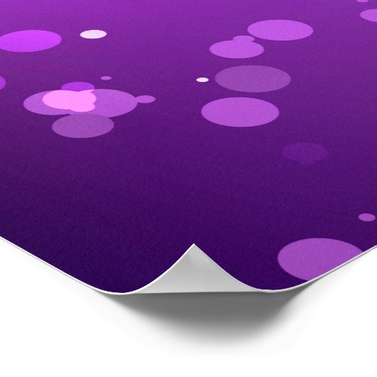 Mardi Gras Lila Hintergrund Poster (Ecke)