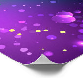 Mardi Gras Lila Hintergrund Poster (Ecke)