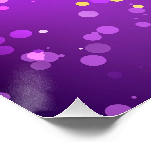 Mardi Gras Lila Hintergrund Poster (Ecke)