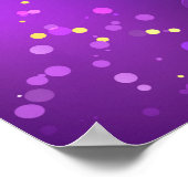 Mardi Gras Lila Hintergrund Poster (Ecke)