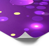 Mardi Gras Lila Hintergrund Poster (Ecke)