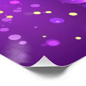 Mardi Gras Lila Hintergrund Poster (Ecke)