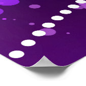 Mardi Gras Lila Hintergrund Poster (Ecke)