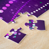 Mardi Gras Lila Hintergrund Puzzle (Seite)