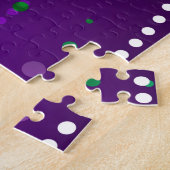Mardi Gras Lila Hintergrund Puzzle (Seite)