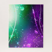 Mardi Gras Lila Hintergrund Puzzle (Vertikal)