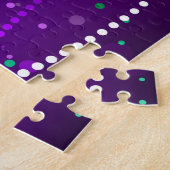 Mardi Gras Lila Hintergrund Puzzle (Seite)