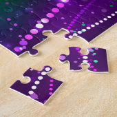 Mardi Gras Lila Hintergrund Puzzle (Seite)