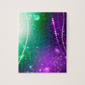 Mardi Gras Lila Hintergrund Puzzle (Vertikal)