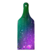 Mardi Gras Lila Hintergrund Schneidebrett (Vorderseite)