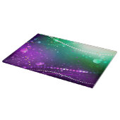 Mardi Gras Lila Hintergrund Schneidebrett (Ecke)