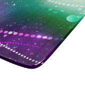 Mardi Gras Lila Hintergrund Schneidebrett (Ecke)