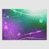 Mardi Gras Lila Hintergrund Seidenpapier (Vorderseite)