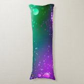 Mardi Gras Lila Hintergrund Seitenschläferkissen (Vorderseite Vertikal)