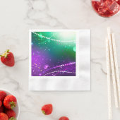 Mardi Gras Lila Hintergrund Serviette (Beispiel)