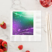 Mardi Gras Lila Hintergrund Serviette (Beispiel)