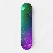 Mardi Gras Lila Hintergrund Skateboard (Vorderseite)