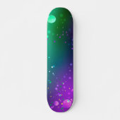 Mardi Gras Lila Hintergrund Skateboard (Vorne)