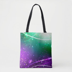 Mardi Gras Lila Hintergrund Tasche