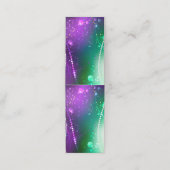 Mardi Gras Lila Hintergrund Terminkarte (Außenseite Aufgefaltet)