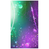 Mardi Gras Lila Hintergrund Tischdecke (Vorderseite)