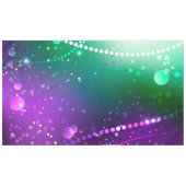 Mardi Gras Lila Hintergrund Tischdecke (Vorderseite (Horizontal))