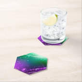 Mardi Gras Lila Hintergrund Untersetzer (Vor Ort)