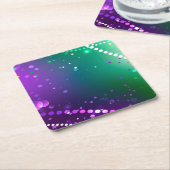Mardi Gras Lila Hintergrund Untersetzer (angewinkelt)