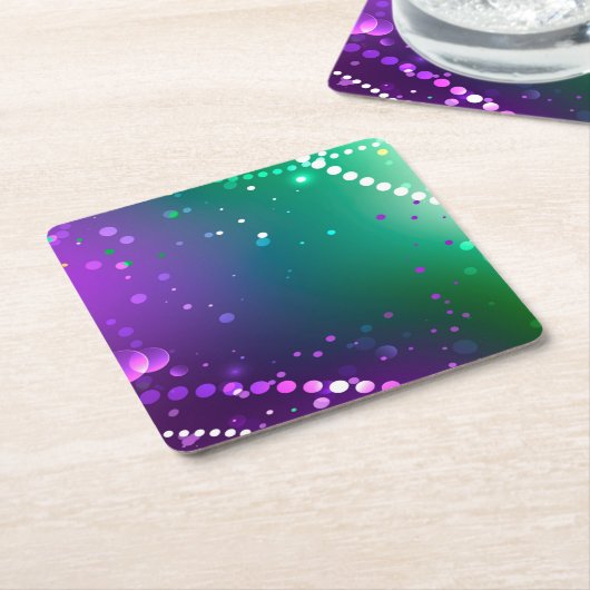 Mardi Gras Lila Hintergrund Untersetzer (angewinkelt)