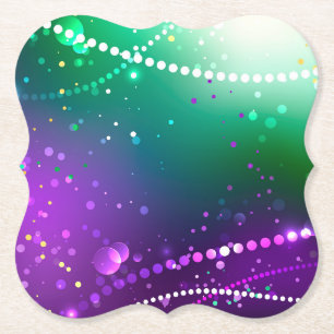 Mardi Gras Lila Hintergrund Untersetzer