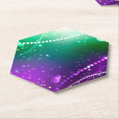 Mardi Gras Lila Hintergrund Untersetzer (angewinkelt)
