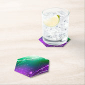 Mardi Gras Lila Hintergrund Untersetzer (Vor Ort)