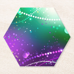 Mardi Gras Lila Hintergrund Untersetzer