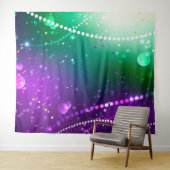 Mardi Gras Lila Hintergrund Wandteppich (Beispiel (Horizontal))