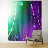 Mardi Gras Lila Hintergrund Wandteppich (Beispiel)