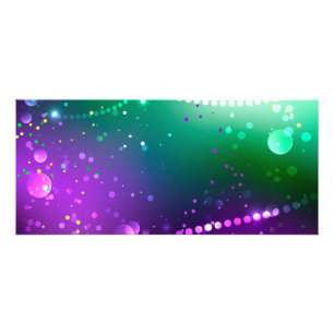 Mardi Gras Lila Hintergrund Werbekarte