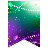 Mardi Gras Lila Hintergrund Wimpelkette (Erste Fahne)