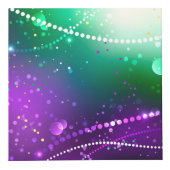 Mardi Gras Lila Hintergrund Würfel (Rechts)