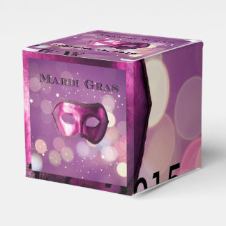 Mardi Gras Lila Mask Gevor Boxes Geschenkschachtel