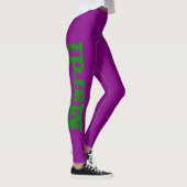 Mardi Gras Lila Mask Leggings (Rechts)