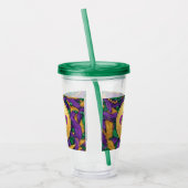 Mardi Gras Lilie Acryltrinkbecher (Links)