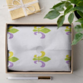 Mardi Gras Lilie auf Weiß Seidenpapier (Geschenk)