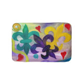 Mardi Gras Lilie Badewanne oder Küchenbodenmatte Badematte (Vorderseite)