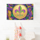 Mardi Gras Lilie Banner (Insitu)