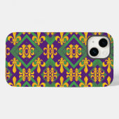 Mardi Gras Lilie Case-Mate iPhone Hülle (Rückseite (Horizontal))