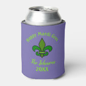 Mardi Gras Lilie Custom Can Cooler Bevorzugung Dosenkühler (Kanne Vorderseite)