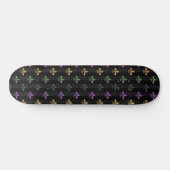 Mardi Gras Lilie Dark Vertical Skateboard (Horizontal)