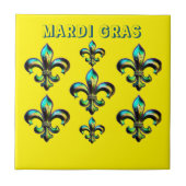 Mardi Gras Lilie Fliese (Vorderseite)