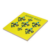 Mardi Gras Lilie Fliese (Seite)